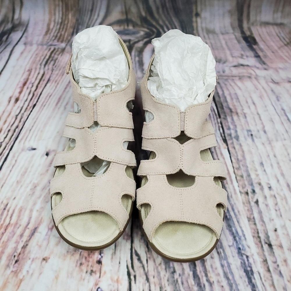 Skeckers Cali Parallel Memory Foam Wedge Sandals - image 4